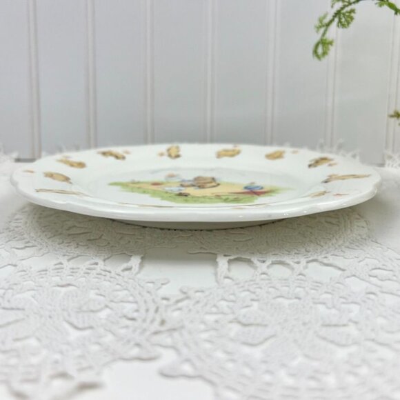 Noritake Busy Bear Childs Plate Bone China Picnic Bears 8" Springtime - Picture 6 of 9